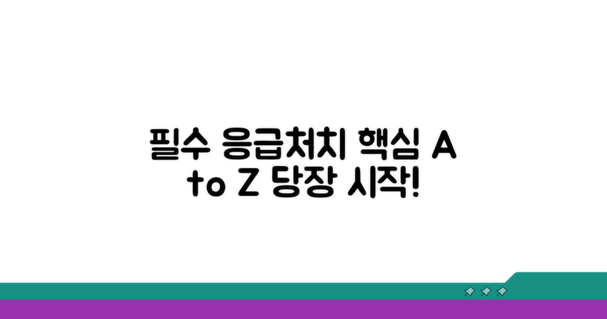 응급 처치 핵심 과정 안내