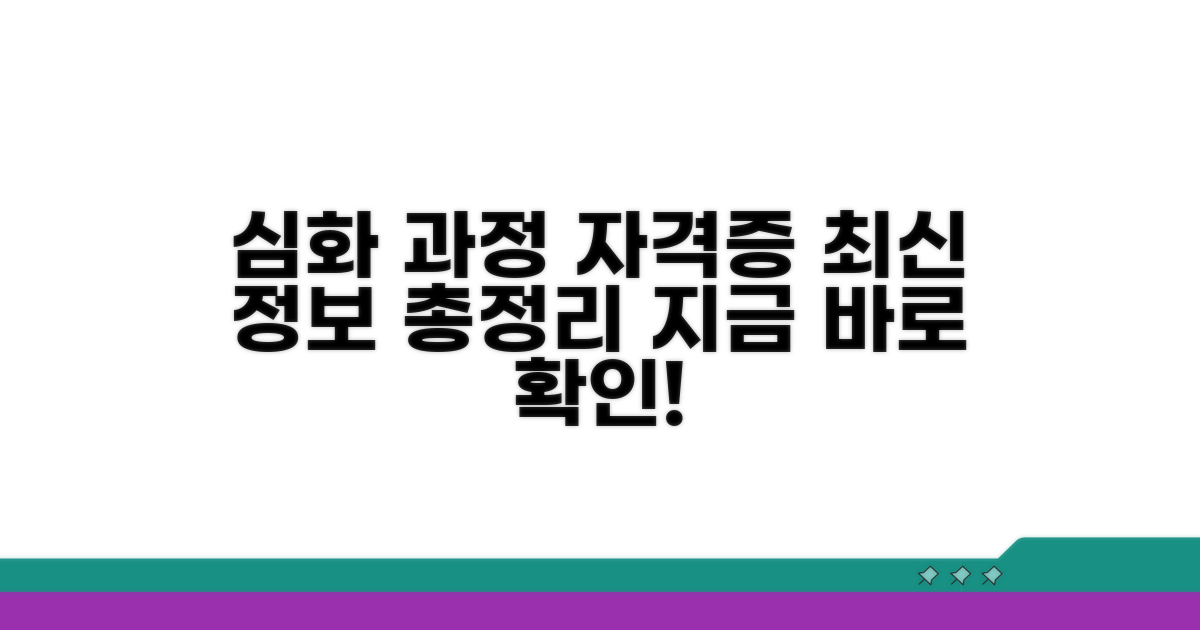 심화 과정과 자격증 정보