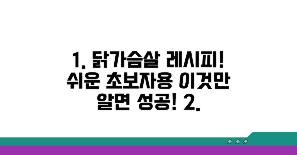 초보자도 쉬운 닭가슴살 조리법