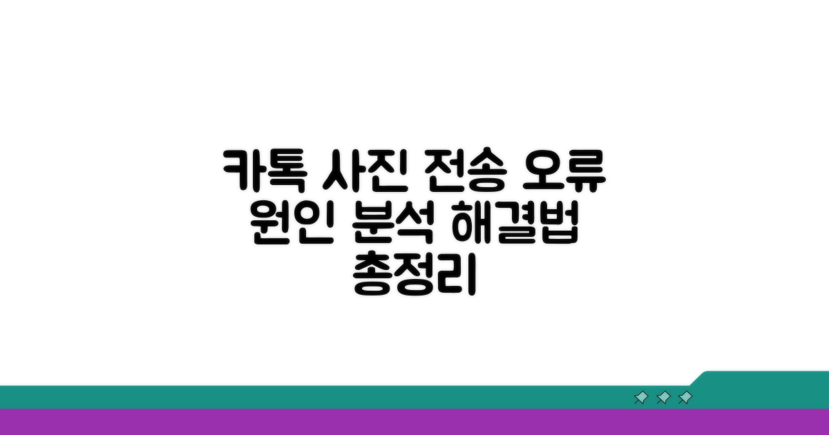 카톡 사진 전송 오류 원인 분석