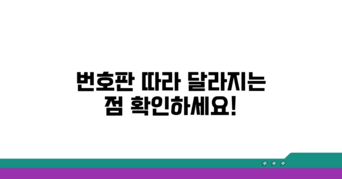 실생활, 번호판 따라 달라지는 점