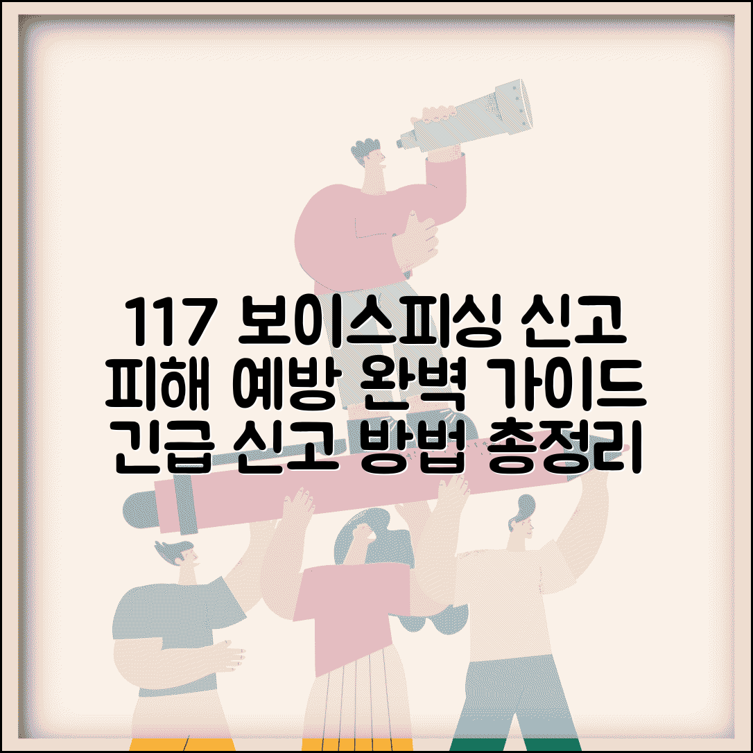 보이스피싱 신고센터 117 이용법 | 신고 절차 및 피해 예방 가이드 총정리