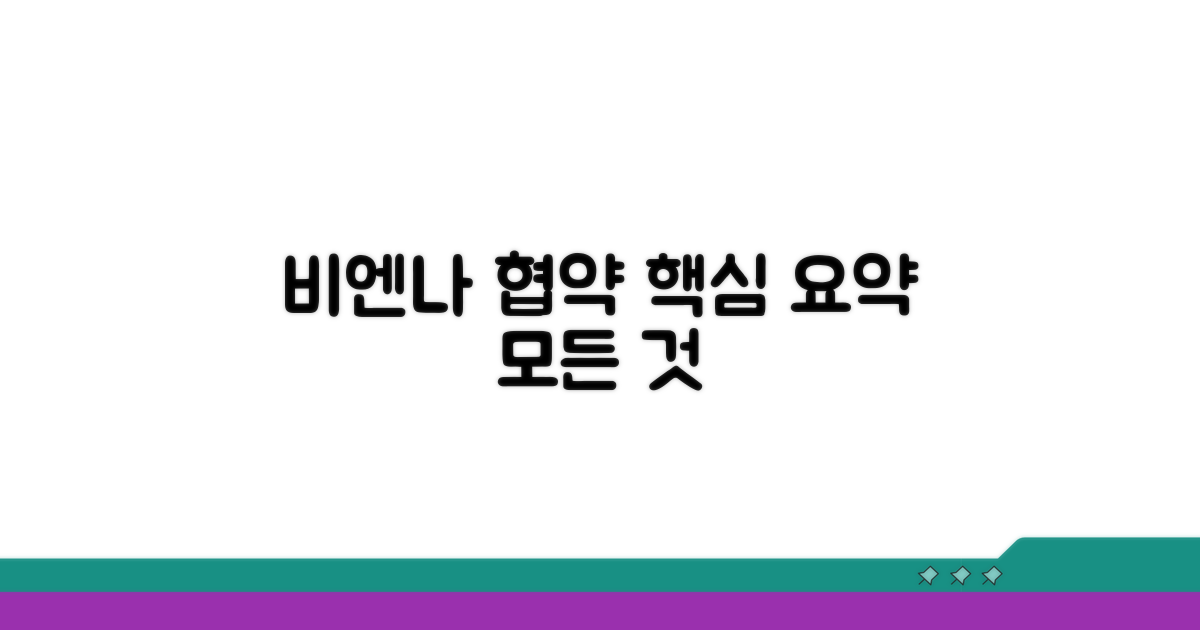 비엔나 협약 적용 범위 핵심 요약