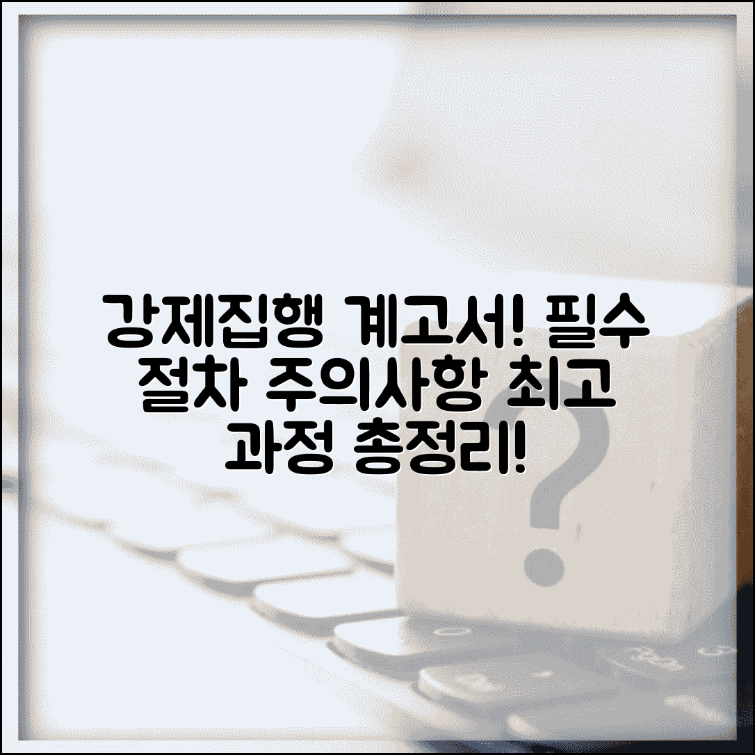 강제집행 계고서 발송 절차 | 강제집행 예고 및 최고 과정, 주의사항 총정리