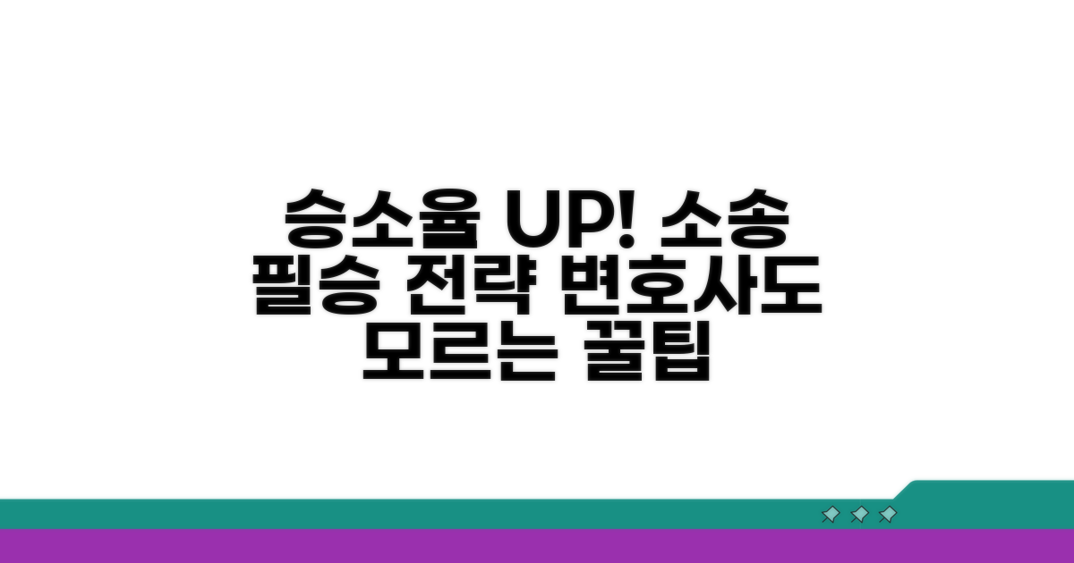 소송 승소율 높이는 꿀팁