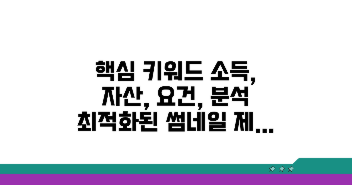 소득 및 자산 요건 상세 분석