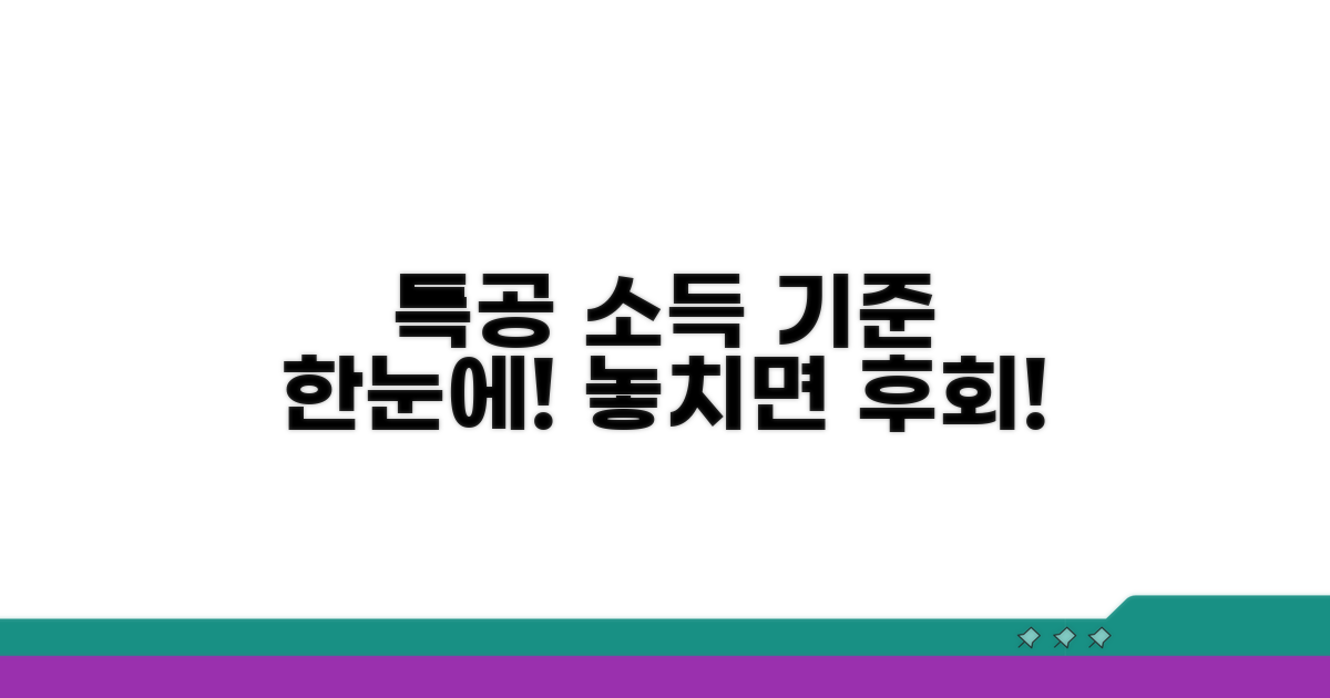 특공 소득 기준 얼마? 핵심 요약