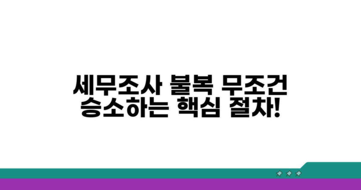 세무조사 불복 절차 알아보기