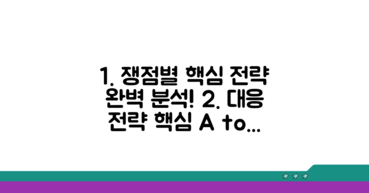 쟁점별 대응 전략 가이드