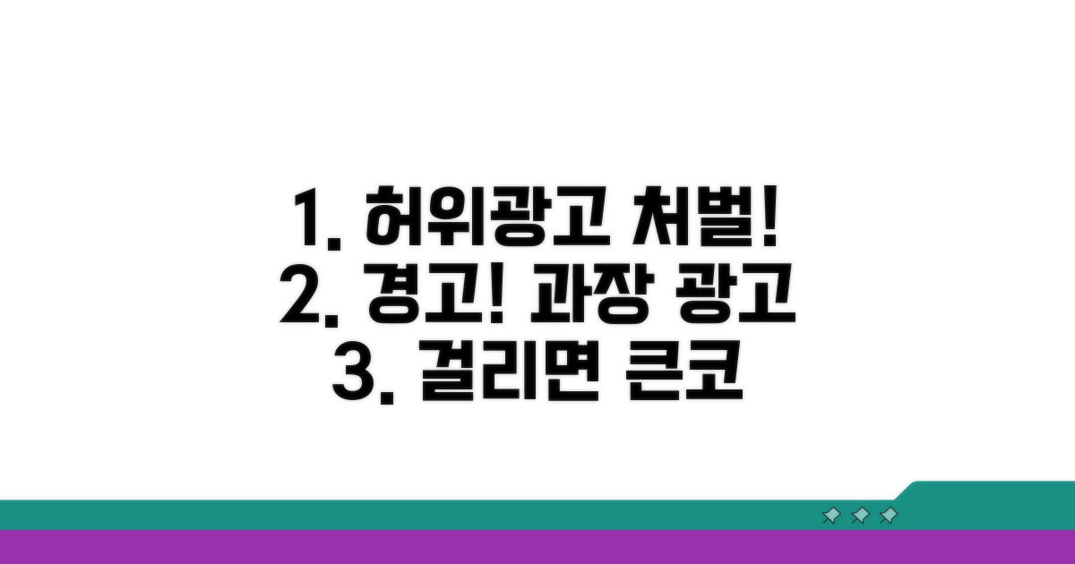 허위 과장 광고 처벌 사례