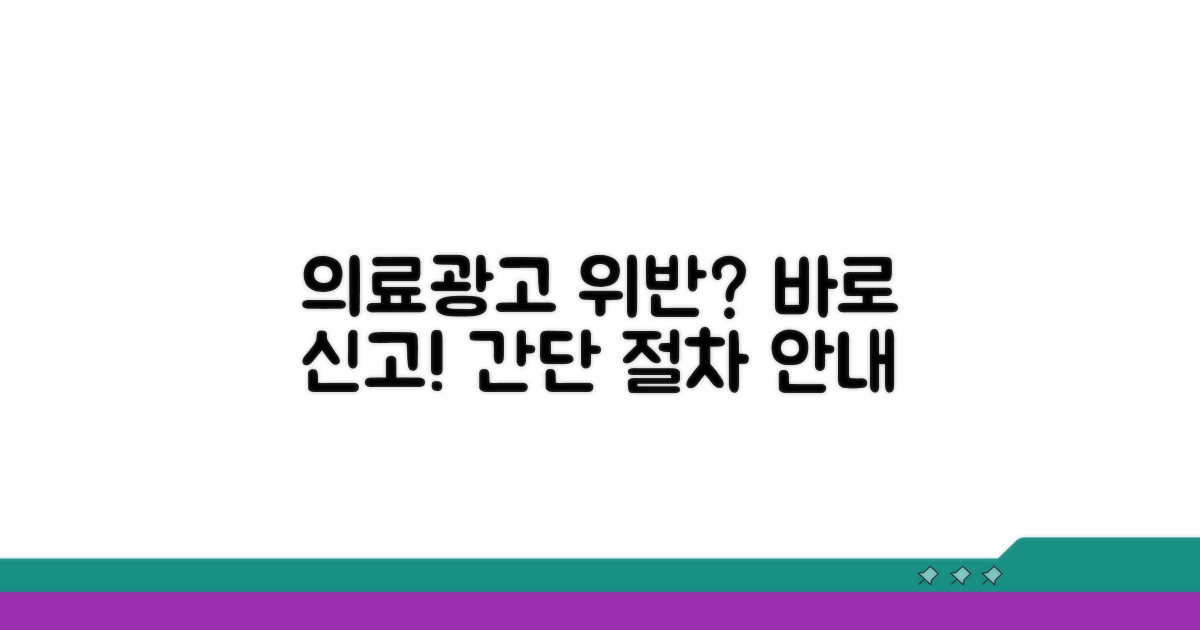 의료광고 위반 신고 절차