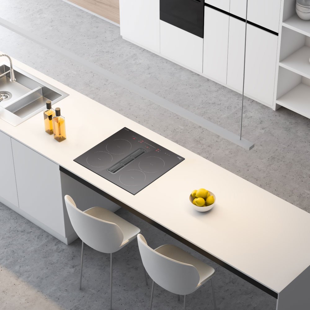 쿠팡무상A/S마이디어 후드 일체형 인덕션 4구 블랙 방문설치, 빌트인, MIH741FY7YK 상세 이미지 2