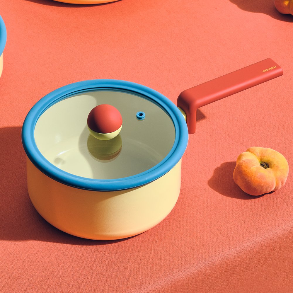 네오플램 인덕션 대니쉬 편수냄비, 18cm, 옐로우, 1개할인 상세 이미지 2