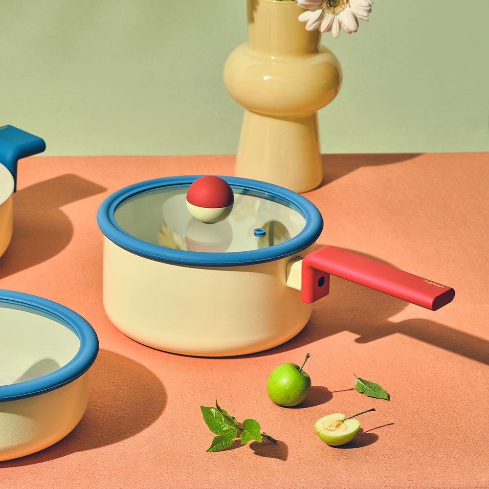 네오플램 인덕션 대니쉬 편수냄비, 18cm, 옐로우, 1개할인 상세 이미지 1