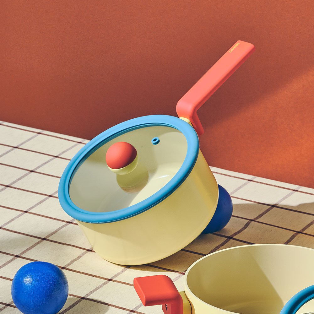 네오플램 인덕션 대니쉬 편수냄비, 18cm, 옐로우, 1개할인 상세 이미지 2