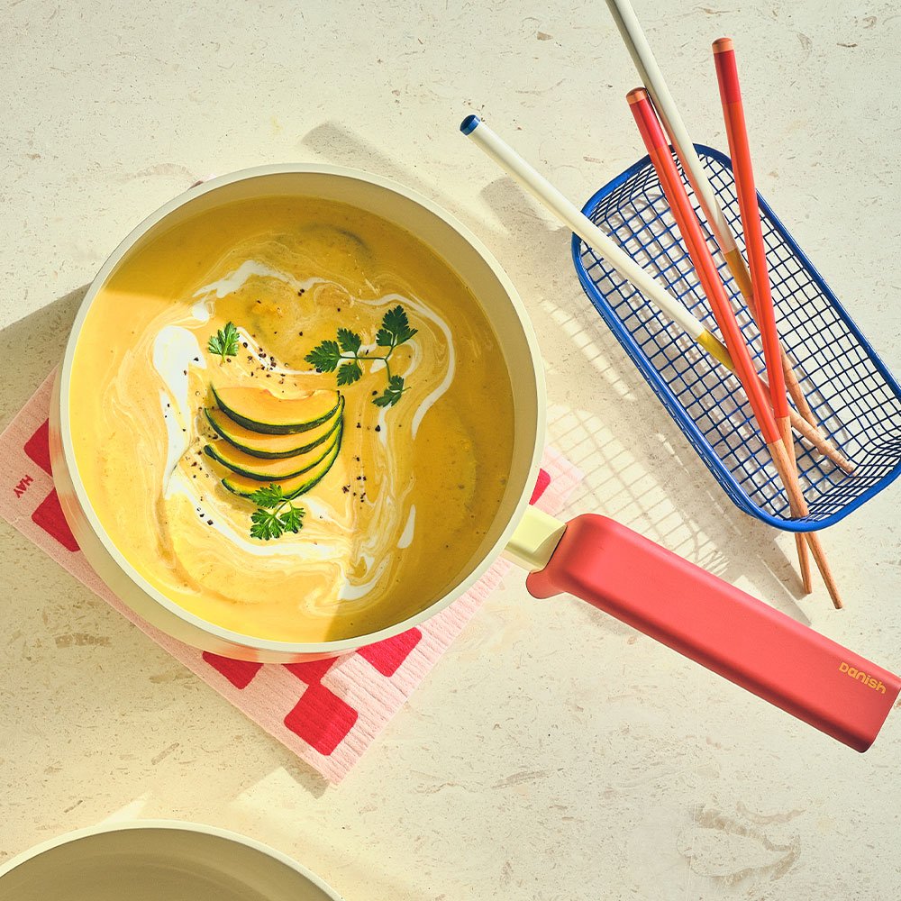 네오플램 인덕션 대니쉬 편수냄비, 18cm, 옐로우, 1개할인 상세 이미지 1