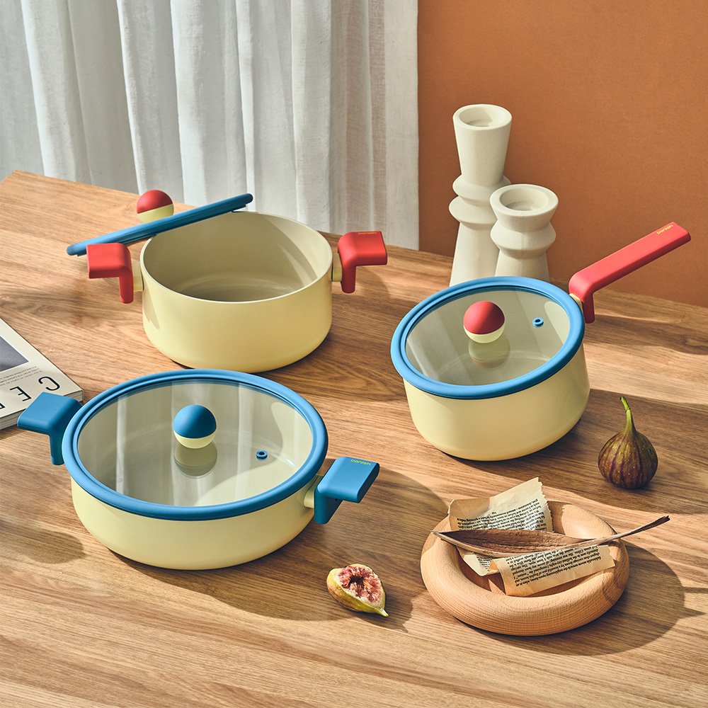 네오플램 인덕션 대니쉬 편수냄비, 18cm, 옐로우, 1개할인 상세 이미지 2