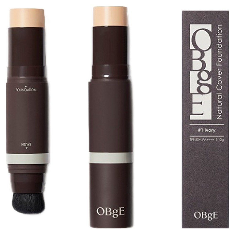 OBge 내추럴 커버 남성 파운데이션 13g, 1호 아이보리, 1개 상세 이미지 2