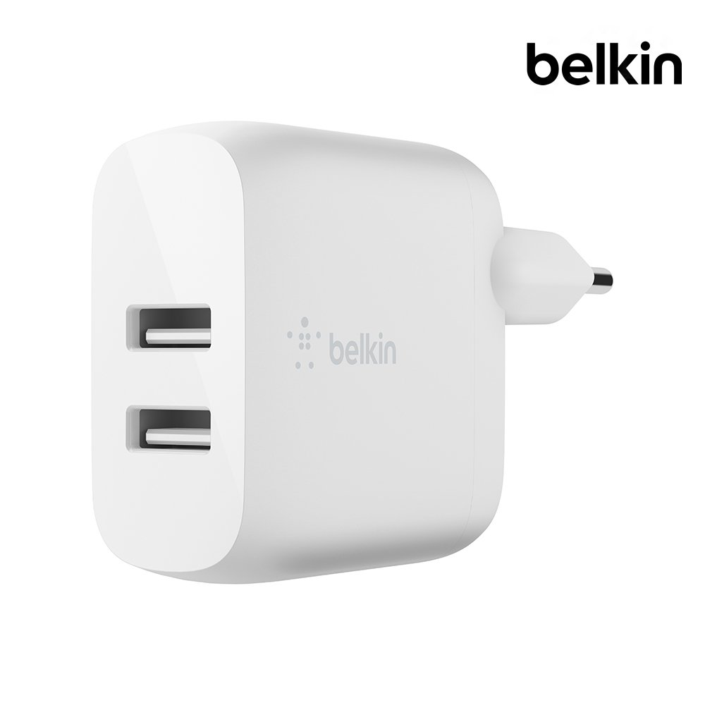 벨킨 부스트업 24W 듀얼 포트 USB-A 가정용 충전기 WCB002kr 아이폰17 16 15 14 13 12 갤럭시 S26 S25 호환 상세 이미지 1