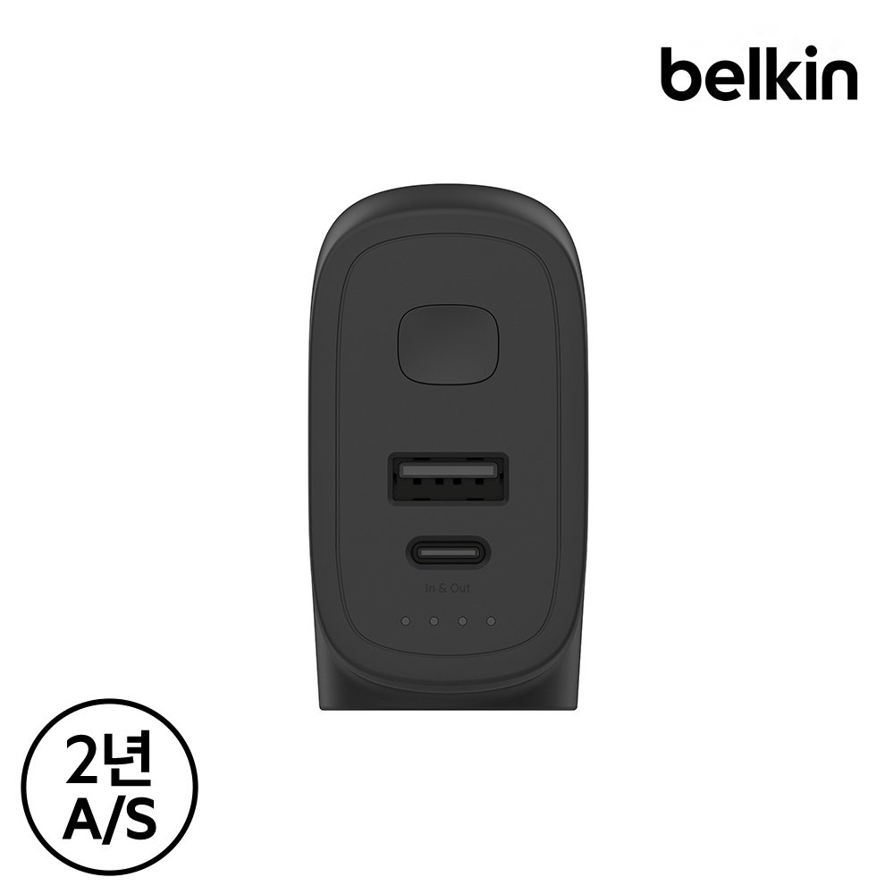 벨킨 하이브리드 25W C타입 PD 3.0 PPS 고속 충전기 + 5K 보조배터리 BPZ003kr 갤럭시 S26 S25 아이폰17 16 기내반입 글로벌 안전인증 상세 이미지 2