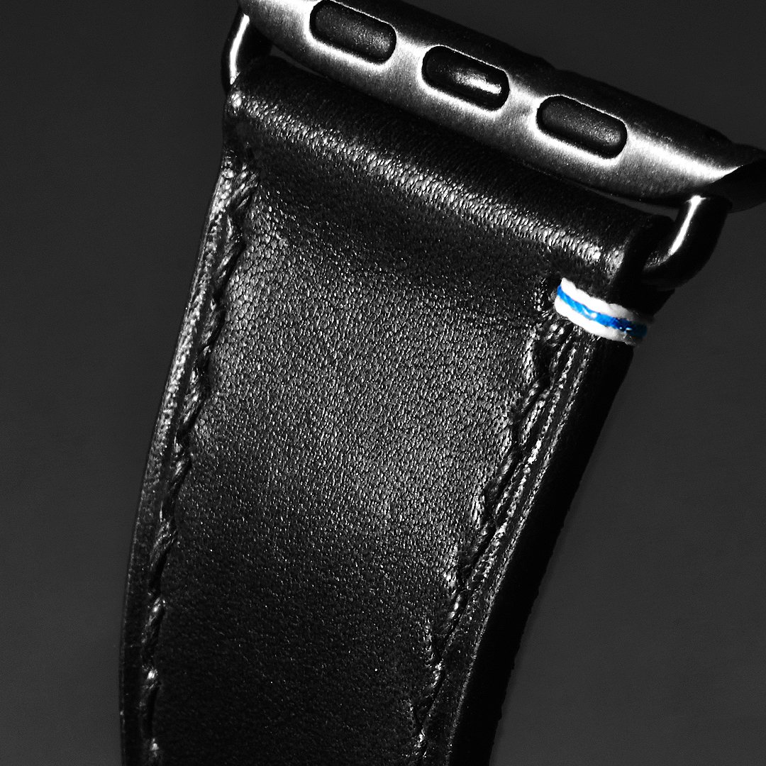 얼루어웨이브 애플워치 가죽 스트랩 11 10 울트라3 SE 2 블랙에디션2 상세 이미지 2