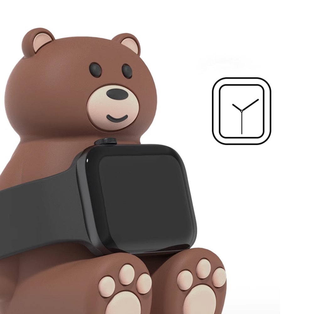 애플워치 11 10 9 8 7 6 se 2 울트라 거치대 충전기 충전독 스탠드 곰돌이 거치대 상세 이미지 1