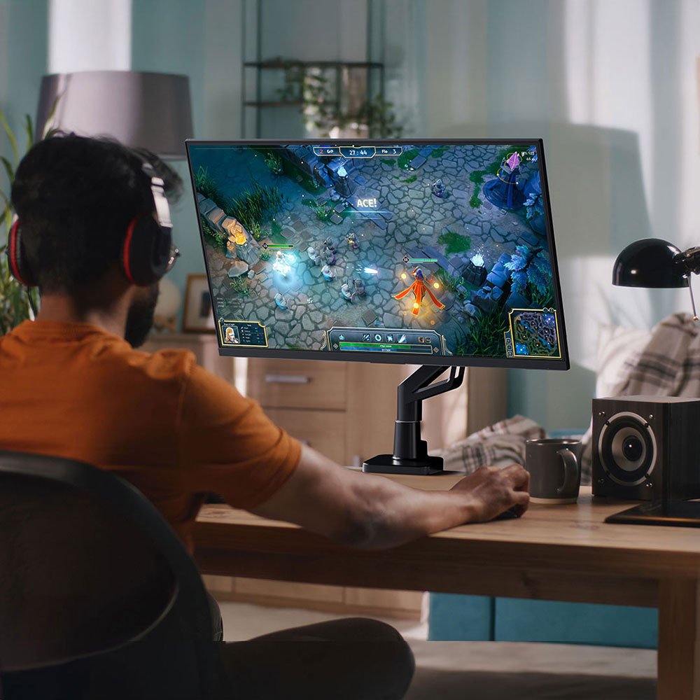 카멜마운트 MPS1G 싱글 게이밍 디자인 모니터 거치대 받침대 모니터암 상세 이미지 1