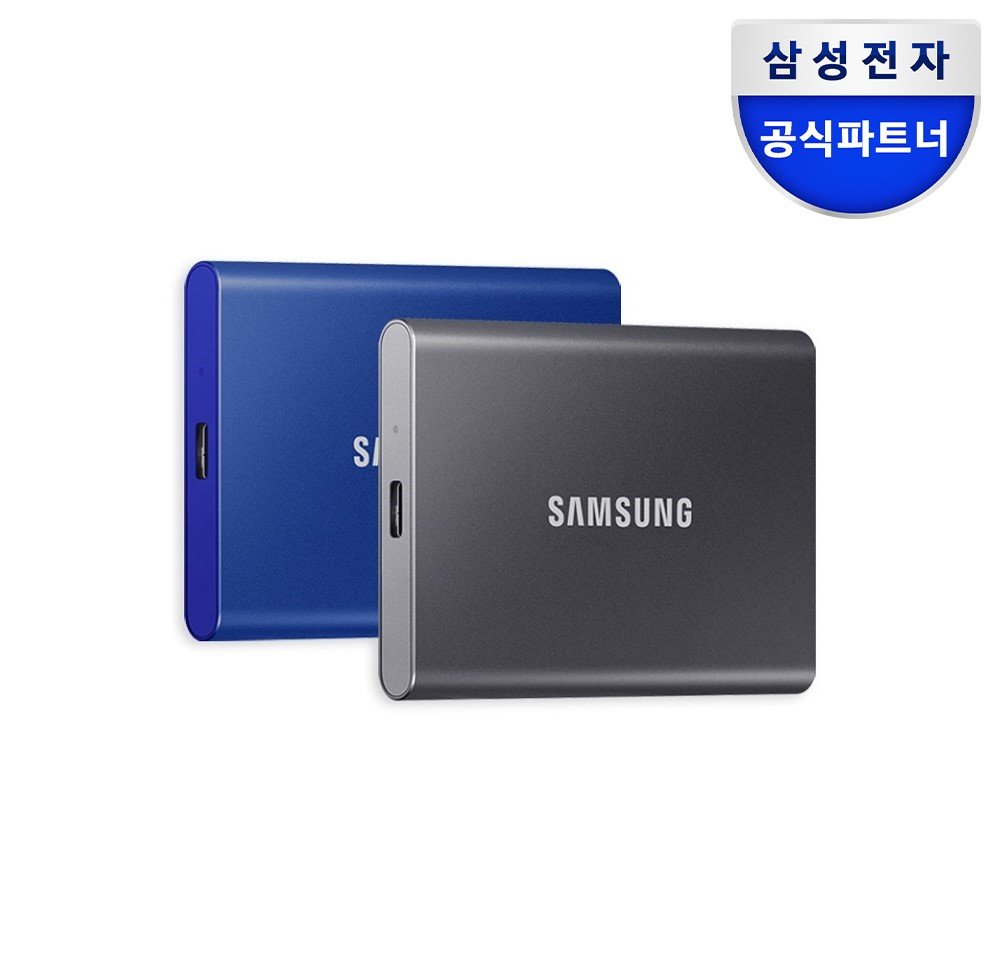 삼성전자 삼성 포터블 외장 SSD T7 1TB, 블루 상세 이미지 1