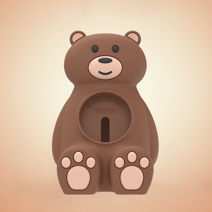 애플워치 11 10 9 8 7 6 se 2 울트라 거치대 충전기 충전독 스탠드 곰돌이 거치대 상세 이미지 1