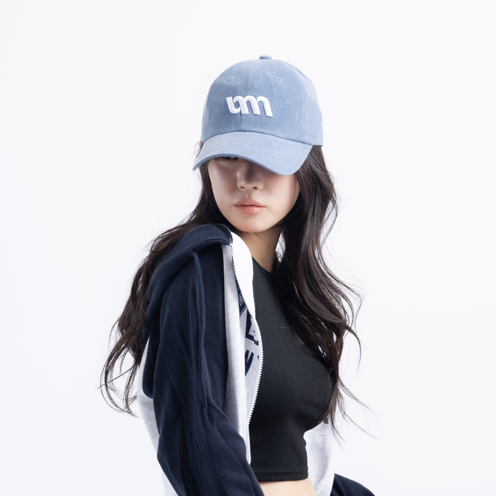 유미비 피그먼트 워싱 야구모자 대두모자 빅사이즈 깊은 여성 남성 볼캡 상세 이미지 2