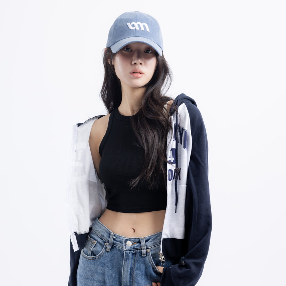 유미비 피그먼트 워싱 야구모자 대두모자 빅사이즈 깊은 여성 남성 볼캡 상세 이미지 1